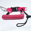 Dive Camera Lanyard, Stainless Steel Spring Cord for GoPro Action Cameras, Flashlight Safety Tether