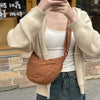 Crossbody Bag for Men and Women, Solid Color Corduroy Pouch Bag, Portable Nylon Small Shoulder Bag